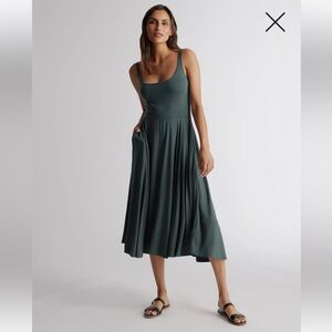 Quince tencel jersey fit & flare dress